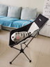 康尔超轻折叠椅户外钓鱼椅写生椅庭院露营椅子透气靠背椅 KC2218黑色 实拍图