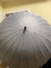 美度24骨超大防风雨伞男士商务长柄伞加大加固直杆伞男女雨伞M5003 灰色 实拍图