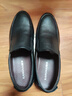康奈皮鞋男新款牛皮商务套脚一脚蹬休闲男鞋圆头商务皮鞋男 黑色 44 实拍图