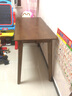美洲马（MEZVMV）【顺丰速发】实木电脑桌书桌单人台式电脑桌学生学习写字桌椅套装 胡桃色+抽屉【优质橡胶木】 120*55*75cm实木书桌 实拍图