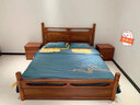 善匠良品 红木家具非洲花梨（学名：刺猬紫檀） 新中式实木床1.8米双人床 卧室家具 1.8M和雅大床+2床头柜 实拍图