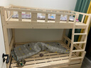 北欧公爵全实木高低松木上下床双层实木上下铺成人木床小孩高低分体床 星月分体+床垫+抽+书 宽度上1米下1.2米 实拍图