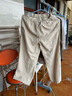 无印良品 MUJI 女式 法国亚麻 直筒裤 402825 BEG01C1S 原色 L 实拍图