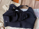 ubras中高强度运动文胸女士内衣女无钢圈美背胸罩 黑色 L  实拍图