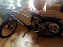 凤凰（Phoenix）凤凰自行车成人男新款山地车变速越野骑行车12岁到18岁青少年单车 铝架【全轴承/超省力】辐条轮肖灰 24寸24速【身高138-168cm】 实拍图