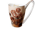 咖喜纳 梵高彩绘马克杯大容量泡茶杯骨质瓷情侣个性创意水杯 向日葵 600ml 晒单实拍图
