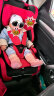 天才宝贝儿童安全座椅汽车用9个月-12岁婴儿宝宝车载简易便携式可折叠收纳 中国红 实拍图