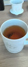 守勤堂景德镇青瓷玲珑会议室茶杯茶水分离杯陶瓷办公室泡茶杯带盖喝茶杯 《春江兔月》茶水分离杯 450ml 1只 实拍图