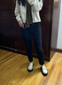 爱步（ECCO）厚底乐福鞋女倪妮同款英伦风一脚蹬厚底增高牛皮女鞋 踪迹220723 石灰色22072301378 37 （尺码偏小） 实拍图