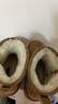 百丽（Belle）小暖宝雪地靴商场同款时尚保暖休闲短靴C1Y1DDD4预售 棕色 36 (230mm) 实拍图