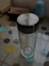 希诺（HEENOOR）单层玻璃杯 加厚大容量商务办公男女士水杯 车载便携泡茶杯 杯套 460ml-XN-6053 实拍图