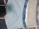 南极人高端冰丝内裤男士平角裤无痕薄款夏季抗菌透气新款男生四角短裤衩 浅灰、浅绿、浅蓝/ 3条 XL （建议体重120-140斤） 实拍图