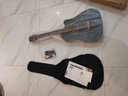 雅萨特奥民谣单板木吉他新手入门初学者云杉木吉他男女学生旅行乐器练习 38英寸缺角（黑色大礼包） 实拍图