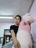 艾筱扬【当次日达】小猪猪抱枕公仔娃娃毛绒玩具睡觉抱七夕情人节礼物女 粉色圆眼（余生都是你） 1.2米 实拍图