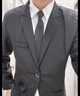 星禾莱DK制服一套休闲西装男套装痞帅高校学生小西服男女班服外套学院风 西服+衬衫+九分西裤 XL 128-140斤 实拍图