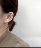默研（MOYAN）99迷你真银养耳洞发光耳钉女水钻锆石足银耳环轻奢闪钻 6mm(足银材质)A03-204 实拍图