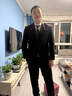 法蒙泽西服套装男士三件套商务职业正装小西装男结婚新郎上班修身外套男 黑色西服+西裤+马甲+衬衫+大礼包 4XL【155-170斤】 实拍图