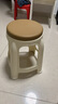 和大人塑料凳子凳子家用凳子餐凳加厚高凳圆凳高凳防滑塑料凳板凳 咖啡色1把装 47cm 经典加厚款式 实拍图