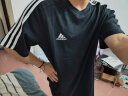 阿迪达斯 （adidas）春夏运动跑步半袖休闲宽松衣服黑色圆领短袖男 IC9334 A/L码 晒单实拍图