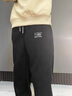 啄木鸟休闲裤男2025秋冬新款加绒加厚束脚裤男宽松百搭男士九分裤子男裤 8005黑色常规 XL 建议120-145斤 实拍图