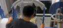 嘻优米滑滑梯儿童室内玩具家用秋千组合1-6岁宝宝滑梯户外游乐园 城堡款五合一蓝色 实拍图