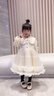 安妮优儿女童连衣裙秋装女宝宝2025新款儿童秋季裙子小女孩洋气公主裙秋款 香槟色 110 实拍图