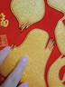 欢喜庆新款财神爷挂画高档年画卷轴绒布立体烫金财神到挂件装饰店铺挂饰 58cm长*90cm高（中号） 财神爷年画(适用室内门/商铺等) 实拍图