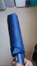 惠寻 京东自有品牌 24骨自动雨伞 大号折叠黑胶晴雨两用伞 藏青色 实拍图
