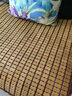 长相思沙发垫夏季凉垫麻将凉席沙发坐垫麻将块凉席竹席防滑垫贵妃可定制 碳烧窄边蕾丝款+双筋双线+防滑底 单片75x75cm坐垫 实拍图