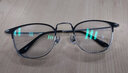 CHASM近视眼镜男痞帅型男大脸钛材眼镜框架女配防蓝光变色高度近视散光 黑银百搭款 配1.60变色防蓝光镜片(度数备注) 实拍图