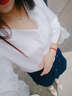 佐马仕 加绒衬衫女款长袖秋冬新款韩范修身白色商务职业工装保暖衬衣女 白色暗扣（加绒） 37/L 实拍图