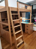 韩穆上下桌儿童床交错式双层床两层上下铺床多功能组合小户型高低床 1200*1900 爬梯+高架床+书柜+书台书柜+床垫 实拍图