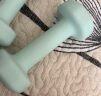 Keep彩色浸塑哑铃男女健身女士手臂塑形力量训练 薄荷绿 1.5kg*2 实拍图