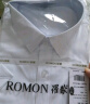 罗蒙（ROMON）短袖衬衫男士2025夏季棉质上衣商务休闲正装白衬衣LMQ21白色40 实拍图