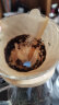 美式咖啡壶滴漏式咖啡机用原色梯形锥形咖啡滤纸加厚扇形过滤纸 102#扇形滤纸100片【盒装】 实拍图