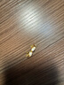 周百福 S925银和田玉兔年耳钉女款耳饰耳环女生耳坠生日礼物送女友老婆 星月玉兔耳钉（金色） 实拍图