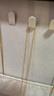 明牌珠宝 黄金项链女款 足金精品细密O字链吊坠配链AFR0017工费100 约42厘米 约2.07克 实拍图