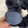 启韵 冬季纯羊毛汽车方向盘套可爱保暖短毛绒车把套皮毛一体冬天通用 科技灰羊毛把套 实拍图
