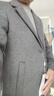 罗蒙长款过膝羊毛呢大衣男士修身秋冬季休闲中长款呢子风衣外套男装 实拍图