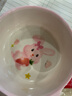 五和（WUHE）儿童碗餐具套装宝宝碗勺卡通碗勺家用吃饭辅食碗库洛米奥特曼饭碗 粉兔单柄碗300ml+勺 实拍图