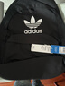 adidas阿迪达斯官方三叶草男女可调节运动双肩背包H35596 黑色/白 NS 实拍图