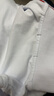 罗蒙儿童白色长袖polo衫男女童T恤打底衫学生班服校园服饰白色条纹130 实拍图