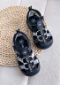 泰兰尼斯夏季儿童凉鞋男女童包头学步鞋宝宝户外沙滩鞋 黑/灰 25码 晒单实拍图