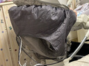婴儿车保暖罩秋冬遛娃神器挡风罩加厚款防寒防风罩宝宝推车雨罩 大号推车用-灰色三层夹棉保暖罩 有棚能用（可双向+大开口出入） 实拍图