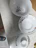 拓进青花瓷山水盖碗大号三才杯釉下彩陶瓷敬茶杯三炮台功夫茶具冲茶器 雪景 大号    320ml 实拍图