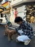MMOPTOP冲锋工装直筒裤子男士春秋季垂感宽松运动休闲裤K001灰色L 实拍图
