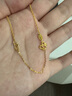 百泰首饰（BATAR JEWELLERY）生日礼物黄金项链5G延长链足金999加长调节手链脚链尾链O字配件 单根黄金延长链【金重约0.52g】 实拍图