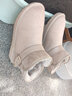 森馬（Senma）时尚休闲搭扣棉鞋套脚加绒保暖雪地靴女727420813 蘑菇色 39码 实拍图