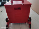 喜路仕购物车爬楼买菜手拉车折叠行李车箱体小推车老人小拖车红BY06-C 实拍图