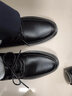 回力皮鞋男秋冬季正装商务男士休闲英伦风结婚新郎西装黑色面试鞋子男 黑色 39 实拍图